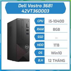 Máy bộ Dell Vostro 3681 (i5-10400/8GB/1TB/Win10Home) (42VT360003)