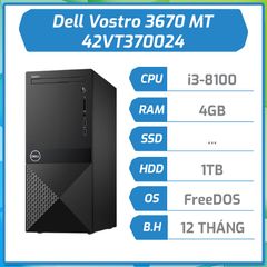 Máy bộ hãng Dell Vos 3670 MT i3-8100/4GB/1TB/DVD 42VT370024
