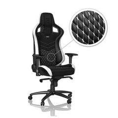 Ghế Gaming Noblechairs EPIC Real Leather Black/White/Red(Ultimate Chair Germany)