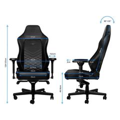 Ghế Gaming Noblechairs HERO Series Black/Platinum White (Ultimate Chair Germany)