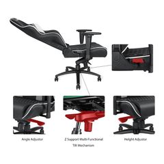 Ghế Gaming Anda Seat - Assassin King - Black/White/Grey