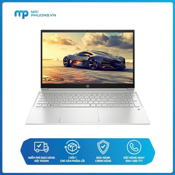 Laptop HP Pavilion 15-eg0506TX  (i5-1135G7/8GB/512GB SSD/15.6''FHD/MX450-2GB/Win10/Bạc) 46M05PA