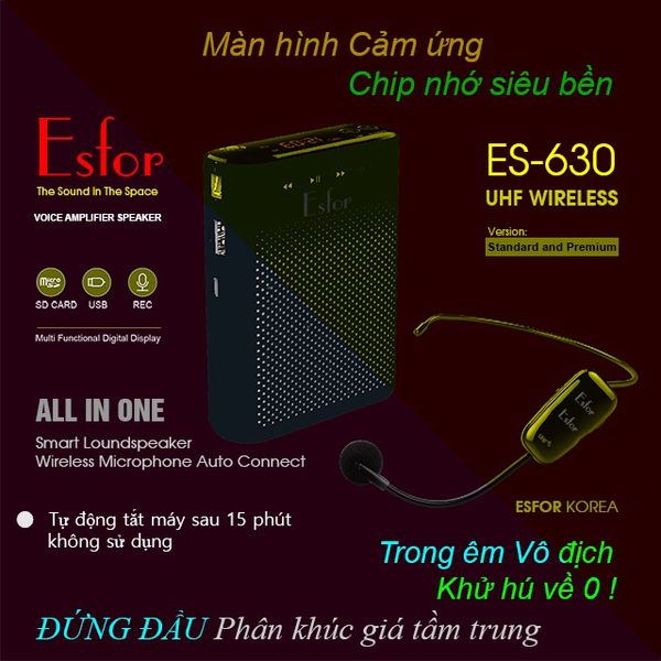 Máy trợ giảng ESFOR ES-630 UHF