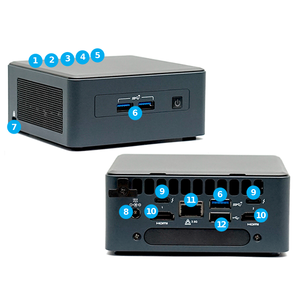 Máy bộ hãng INTEL NUC11TNBi3 (Intel® NUC Kit with 11th Generation Intel® Core™Processors)