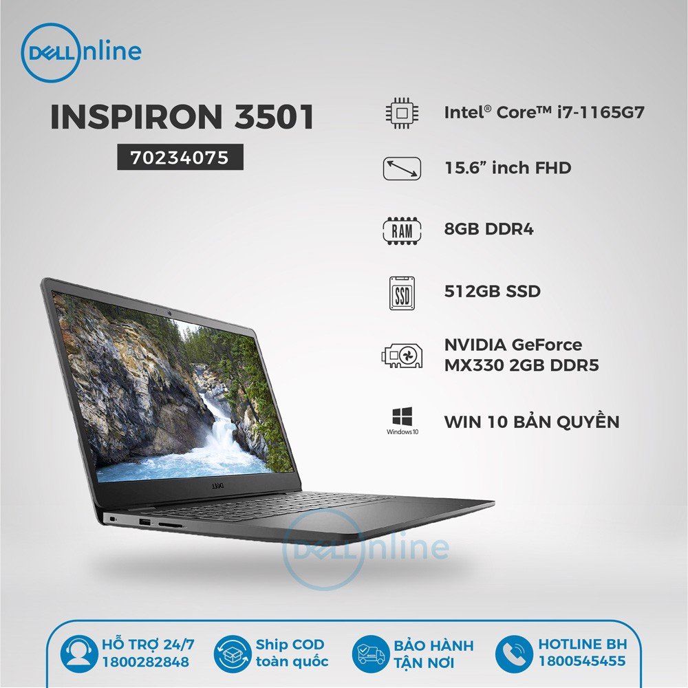 Laptop Dell Inspiron 3501 (70234075)