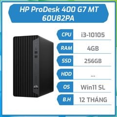 Máy bộ hãng HP ProDesk 400 G7 MT (i3-10105/4GB/256GB/ĐEN/W11SL) 60U82PA