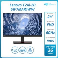 Màn hình LenovoT24i-20 (24inch IPS/FHD/60Hz/4ms/VGA+HDMI+DisplayPort/36T)