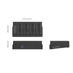 Đế ổ cứng (Docking) 4 khe cắm: 3.5