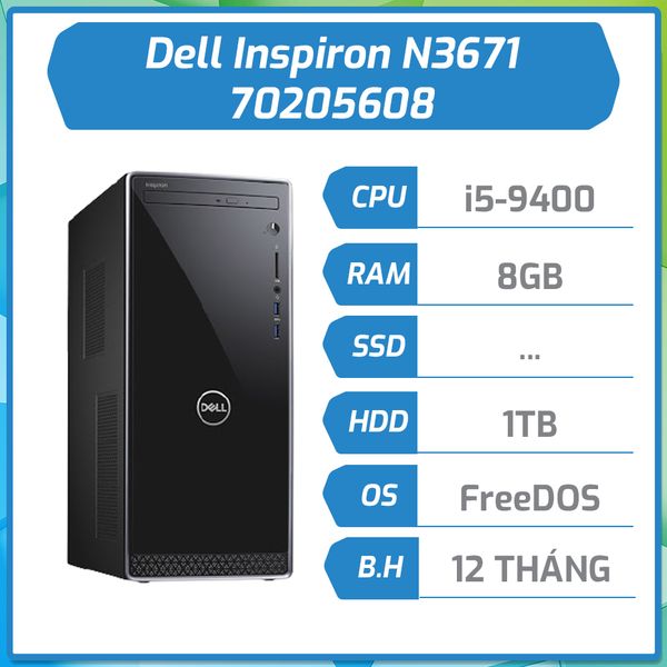 Máy bộ Dell Inspiron N3671 70205608  (i5 - Graphics: Intel)