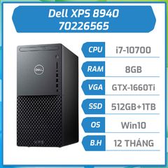 Máy bộ hãng Dell XPS 8940/Core i7/8GB RAM/512GB SSD + 1TB HDD/6GB GTX1660Ti/70226565