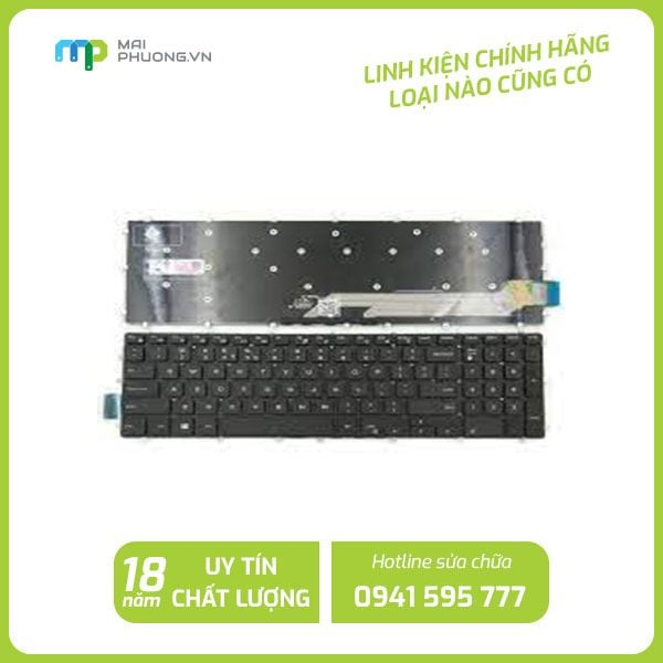 Thay Bàn phím Laptop Dell Inspiron 7560 7565 7566 7567 Led Xanh