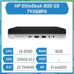 Máy bộ Mini HP EliteDesk 800 G5 (i3-9100/8GB/256GB SSD/UHD/FreeDOS)