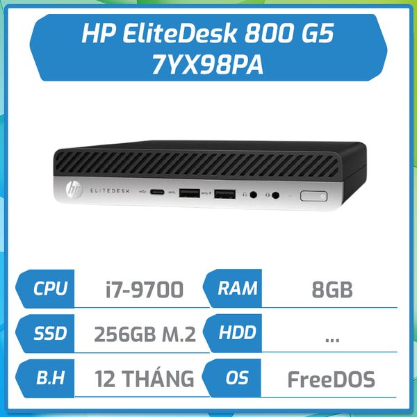 Máy bộ Mini HP EliteDesk 800 G5 Desktop Mini 7YX98PA