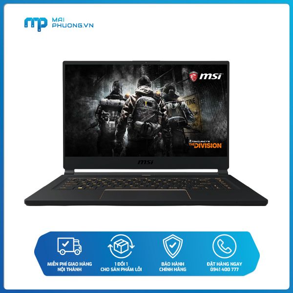 Laptop Gaming MSI GS65 Stealth 9SD-1409VN i5-9300H/8GB/512GB SSD/GTX 1660Ti/Win10/1.9 kg