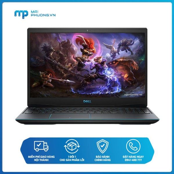 Laptop Dell Gaming G3-3500 I7-10750H/8GB/512GB/RTX 2060 6GB/15.6''/ Màu đen