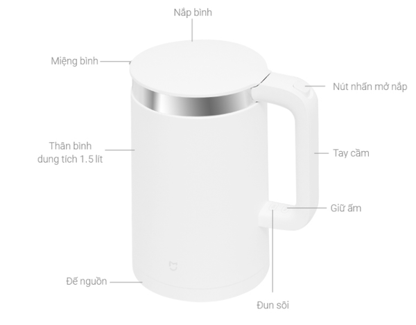 Bình Đun siêu tốc thông minh Xiaomi ZHF4012GL