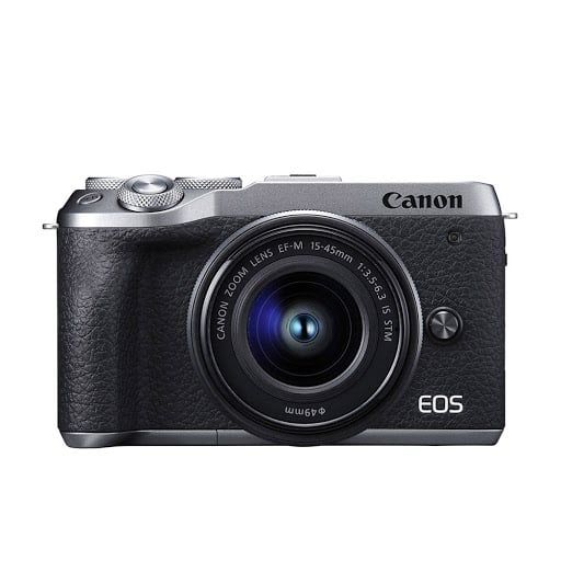 Máy ảnh Canon EOS M6 Mark II Kit 15-45mm (Sliver)