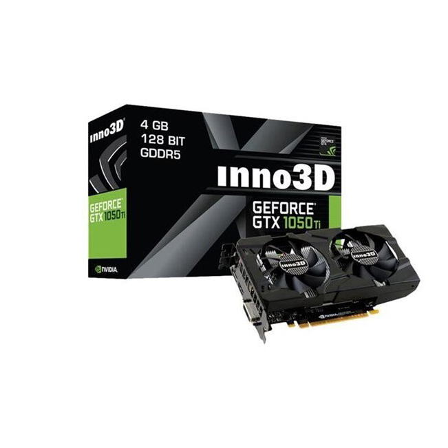 Cạc màn hình Inno3D GeForce GTX 1050 4GB TI TWIN X2 (N105K-2DDV-M5CM)