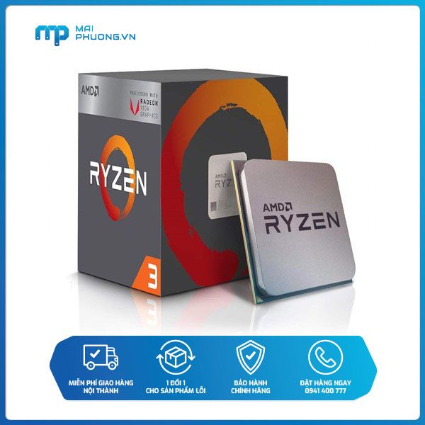 Bộ Vi Xử Lý Amd Ryzen 3 2200G PIB-YD2200C5FBBOX