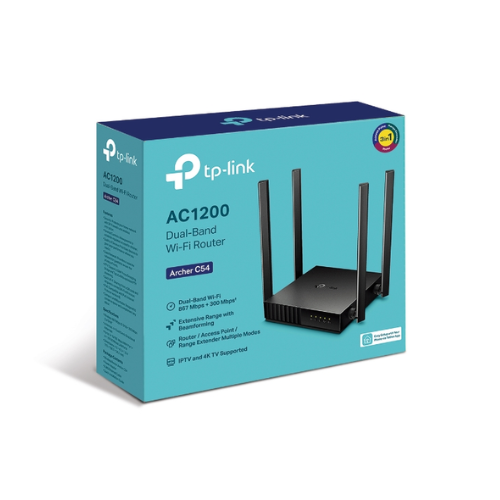 Bộ phát Wifi TP-Link Archer C54 (2 băng tần 2.4/5Ghz/AC1200)