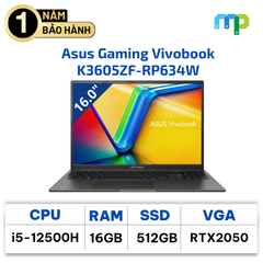 Laptop Asus Gaming Vivobook K3605ZF-RP634W i5-12500H/16GB/512GB/16