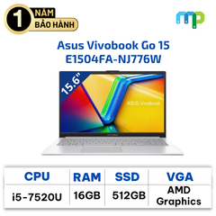 Laptop Asus Vivobook Go 15 E1504FA R5 7520U/16GB/512GB/15.6