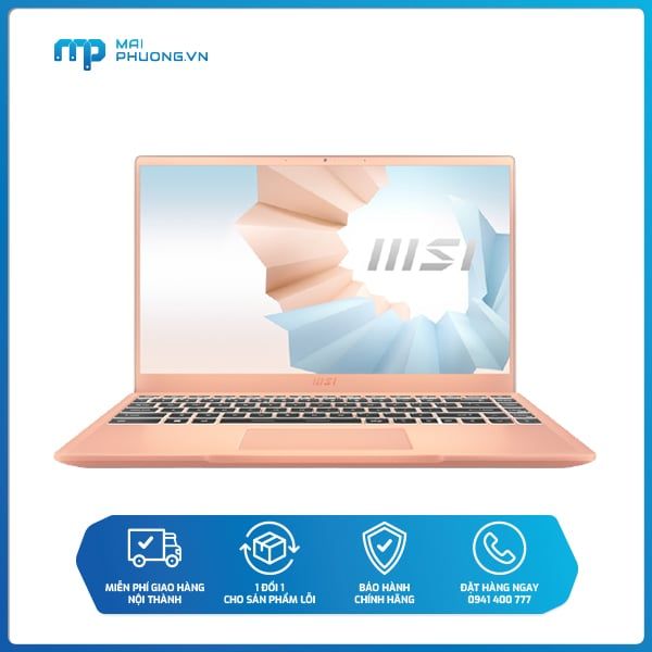 Laptop MSI Modern 14 B11SB-075VN i5-1135G7 Vàng hồng