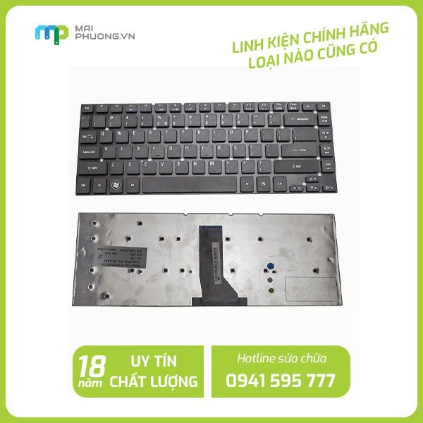 Thay bàn phím Laptop Acer 4830 4755G V3 Đen
