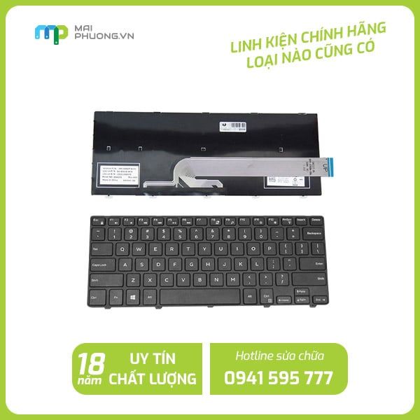 Thay bàn phím Laptop Dell 3441 Có đèn