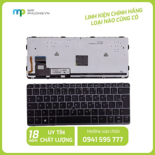 Thay Bàn Phím Laptop HP Elitebook 820 G1 Led
