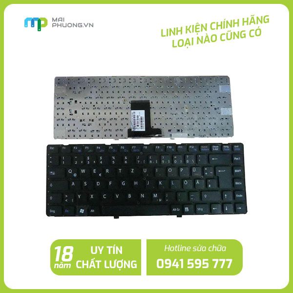 Thay bàn phím Laptop Sony EA Đen