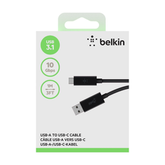 Cáp chuyển 3.1 USB-A to USB-C Belkin F2CU029bt1M BLK