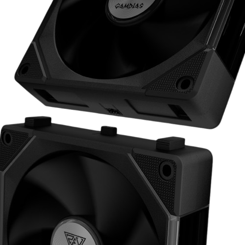Bộ 3 Quạt Tản Nhiệt Gamdias AEOLUS P2-1203 Black / White