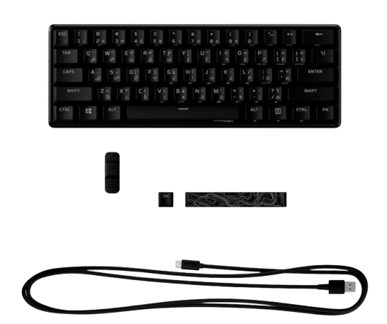 Bàn phím HP HyperX Alloy Origins 60 - Red Switch/ Aqua Switch