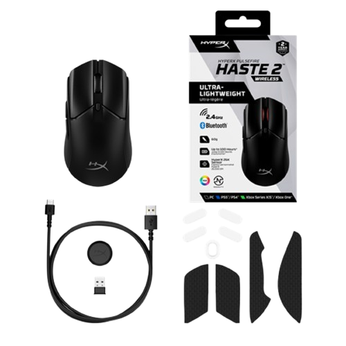 Chuột HP HyperX Pulsefire Haste II Wireless Black/White