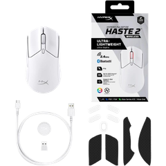 Chuột HP HyperX Pulsefire Haste II Wireless Black/White