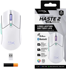 Chuột HP HyperX Pulsefire Haste 2 Core Wireless Black/ White