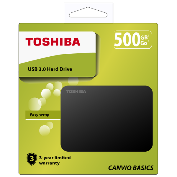 Ổ cứng di động TOSHIBA CANVIO BASICS 500G