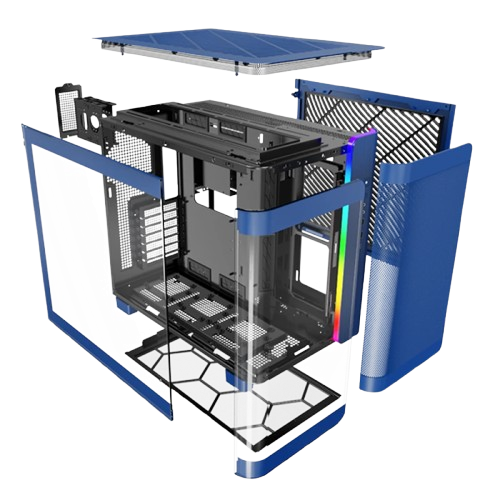 Case Montech KING 95 Black / White / Blue / Red