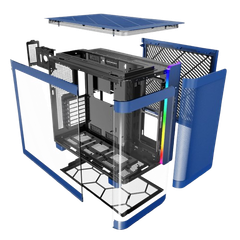 Case Montech KING 95 Black / White / Blue / Red
