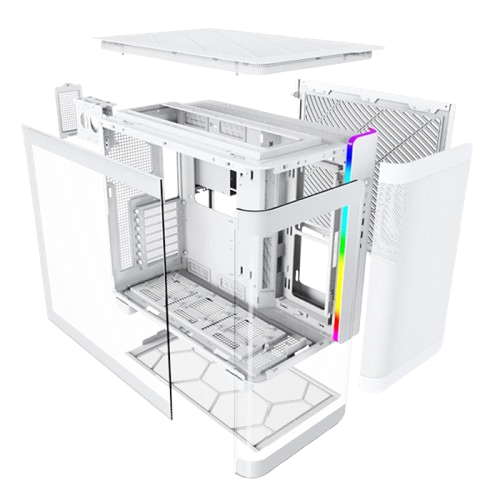 Case Montech KING 95 Black / White / Blue / Red