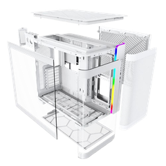 Case Montech KING 95 Black / White / Blue / Red