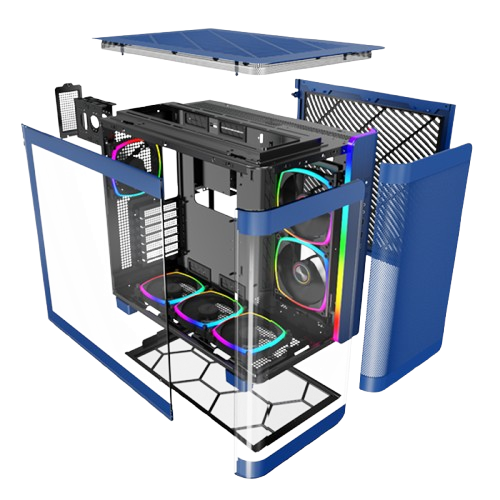 Case Montech KING 95 PRO Black / White / Blue / Red