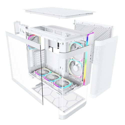Case Montech KING 95 PRO Black / White / Blue / Red
