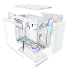 Case Montech KING 95 PRO Black / White / Blue / Red