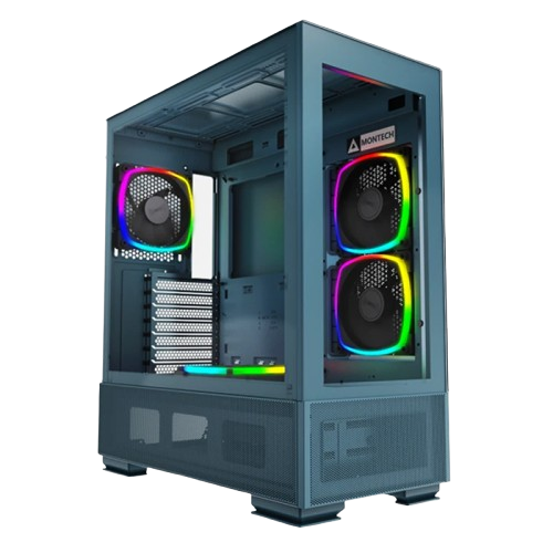 Case Montech Sky Two Black / White / Morocco Blue