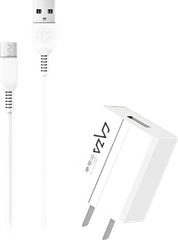 Bộ Cóc cáp sạc Caza T5-V8 (Cóc + Cáp Micro USB)