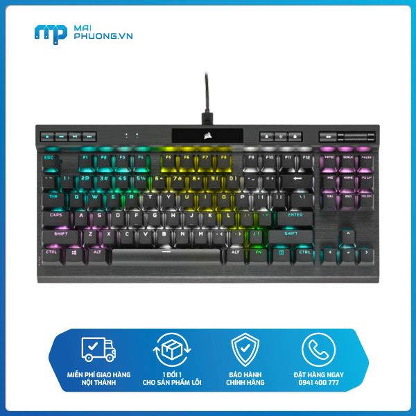 Bàn phím Corsair K70 TKL CHAMPION SERIES RGB MX RED CH-9119010-NA