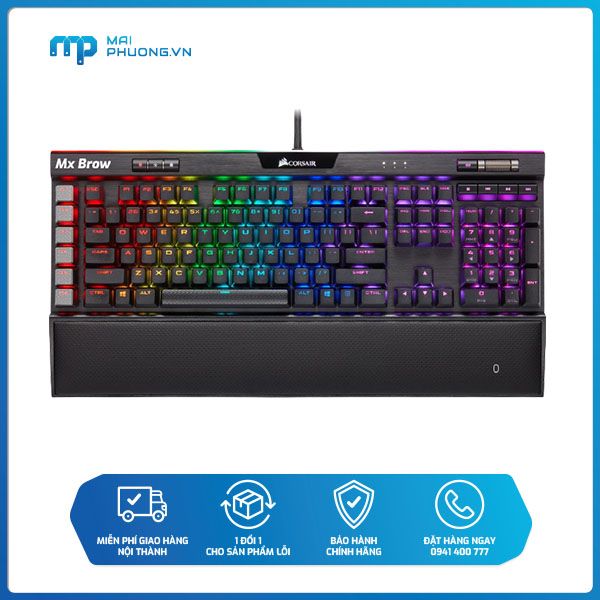 Bàn phím Corsair K95 RGB PLATINUM XT Mx Brown CH-9127412-NA