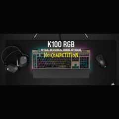 Bàn phím Gaming Corsair K100 RGB Midnight Gold Optical sw (USB) (CH-912A21A-NA)